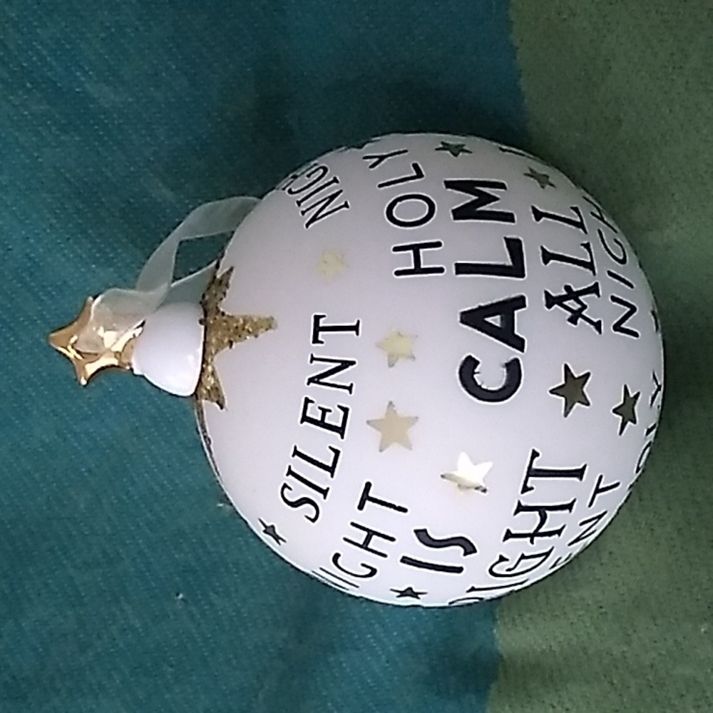 Sullivans Silent Night Words Ornament